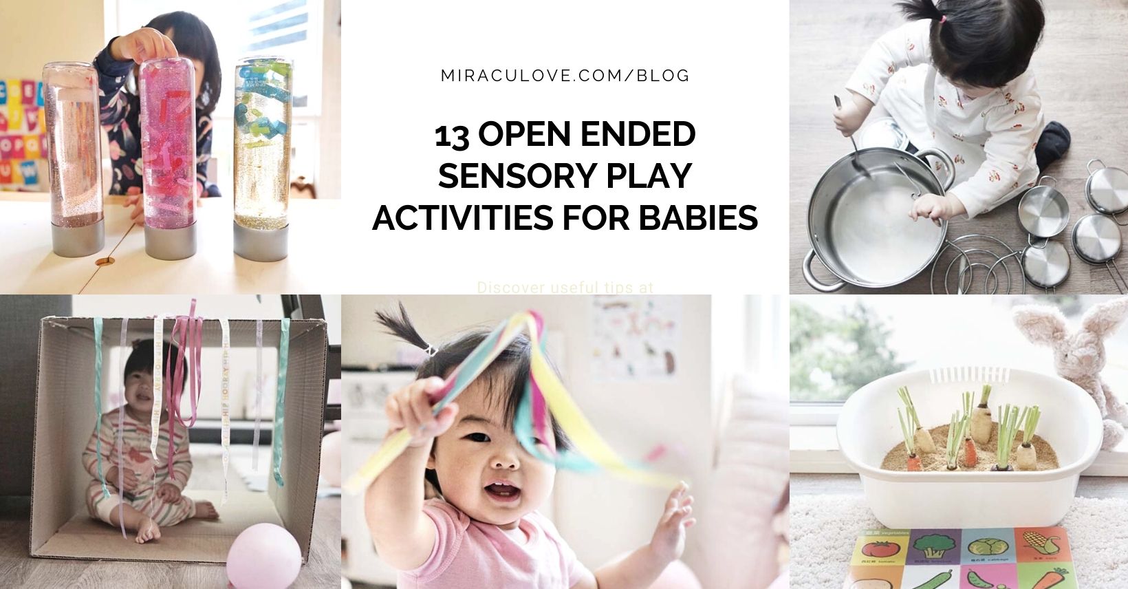 13 Open Ended Sensory Play Activities for Babies | Miraculove